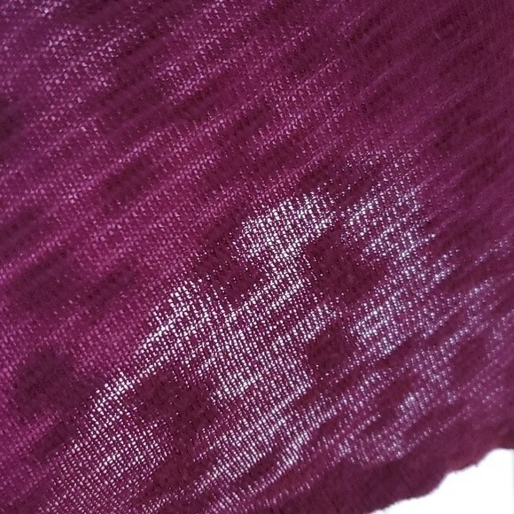 DKNY JEANS COWL NECK FLOWY TUNIC SWEATER SZ MEDIUM BURGUNDY PURPLE LAGENLOOK - Picture 6 of 8